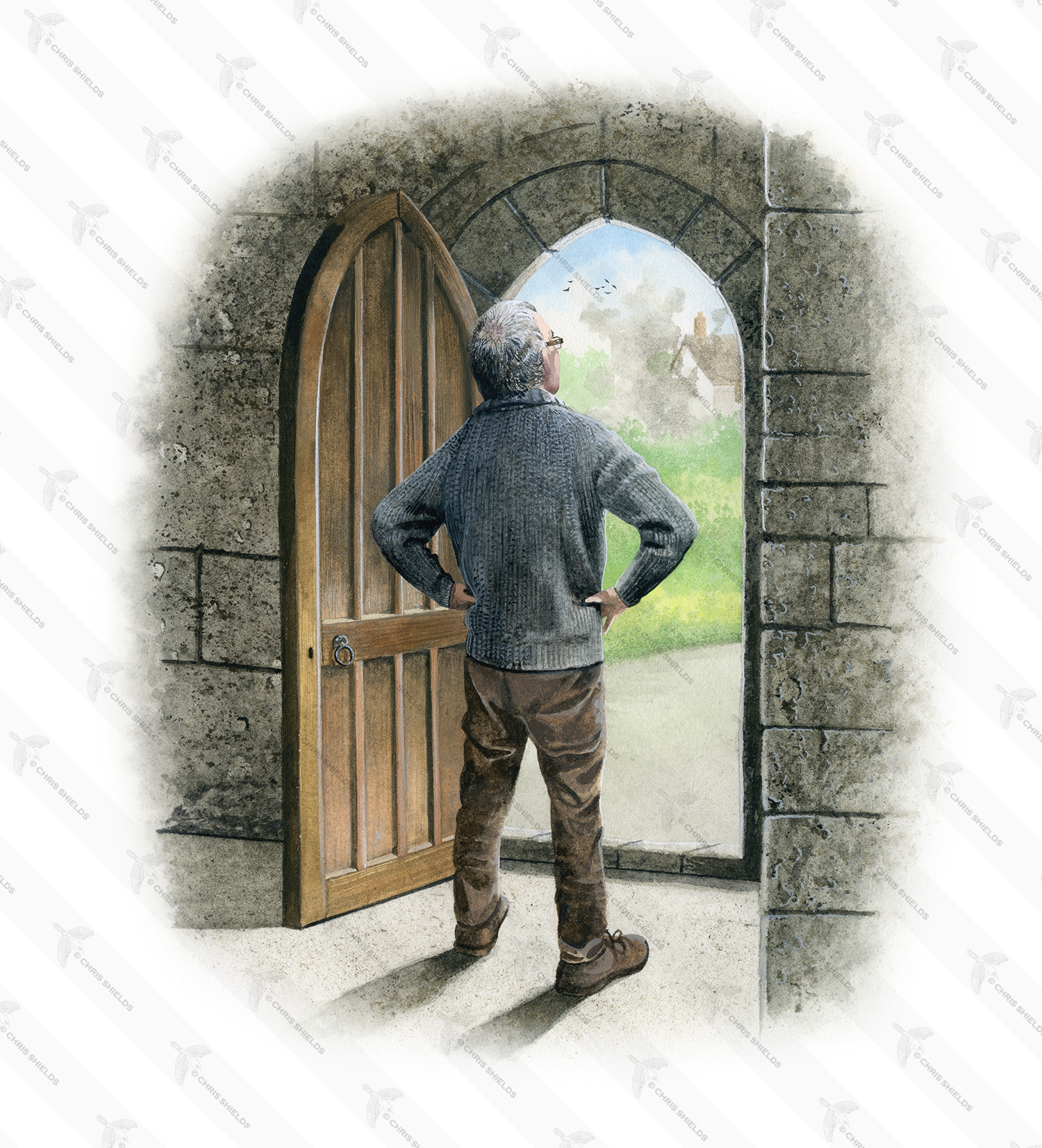 Illustration of Church Warden (#4770)