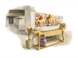 Illustration of Egyptian Mummy Ritual (#4765)